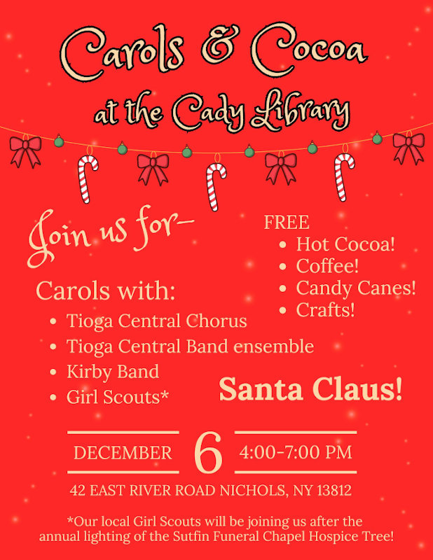 Carols & Cocoa At Cady Library